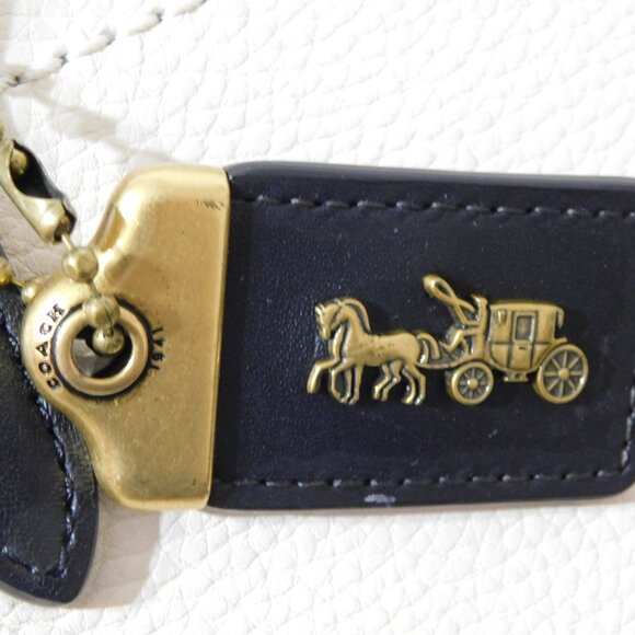 Coach "Troupe" Leather Color Block Satchel Crossbody Satchel Handbag Purse - Picture 10 of 12